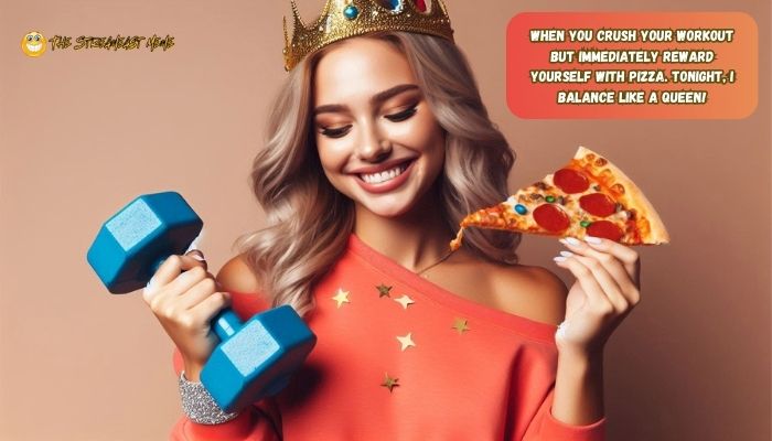 When you crush your workout but immediately reward yourself with pizza. Tonight, I balance like a queen | Tonight Queen Meme When you crush your workout but immediately reward yourself with pizza. Tonight, I balance like a queen | Tonight Queen Meme